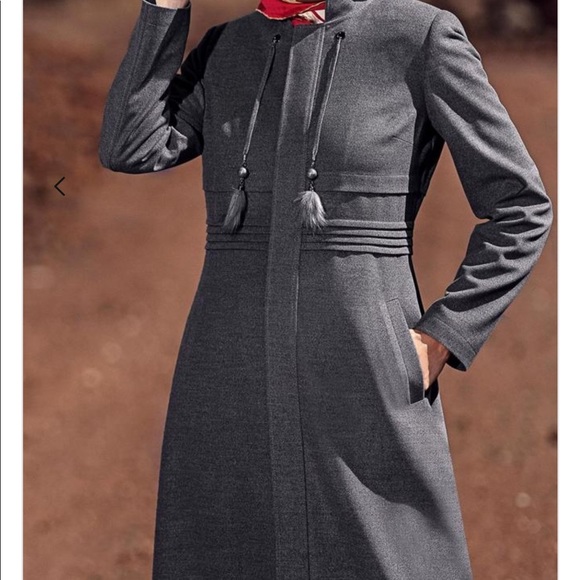 new Alvina woman topcoat abaya dress sz 44 Grey - Picture 2 of 5